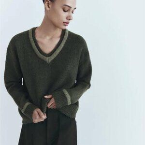 Zara Open Back Knit Sweater M